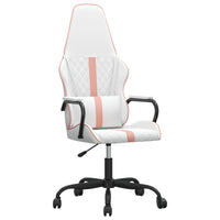 Sedia da Gaming Bianco e Rosa in Similpelle 3143795