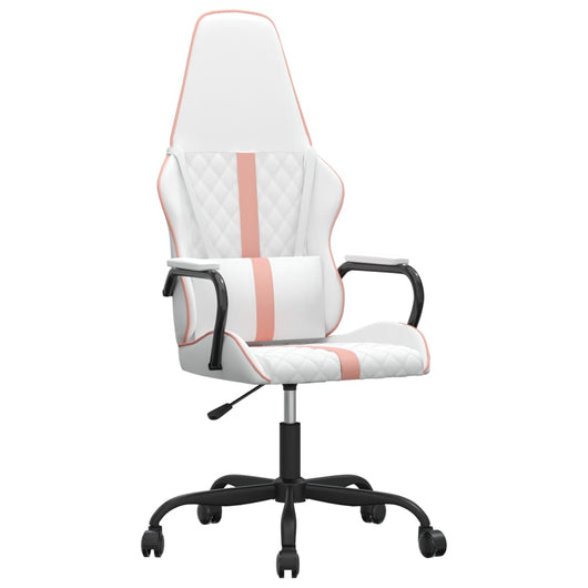 Sedia da Gaming Bianco e Rosa in Similpellecod mxl 69534