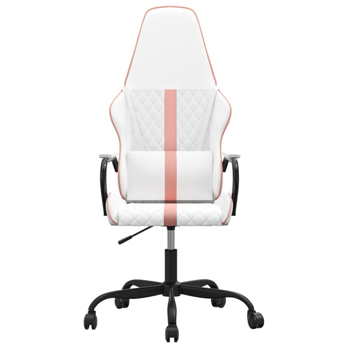 Sedia da Gaming Bianco e Rosa in Similpelle 3143795