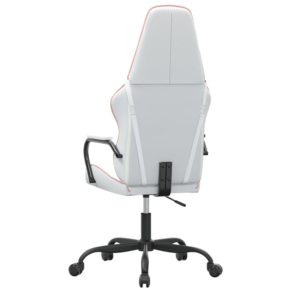 Sedia da Gaming Bianco e Rosa in Similpelle 3143795