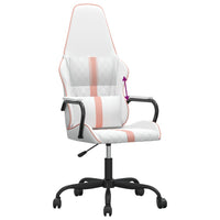 Sedia da Gaming Bianco e Rosa in Similpelle 3143795