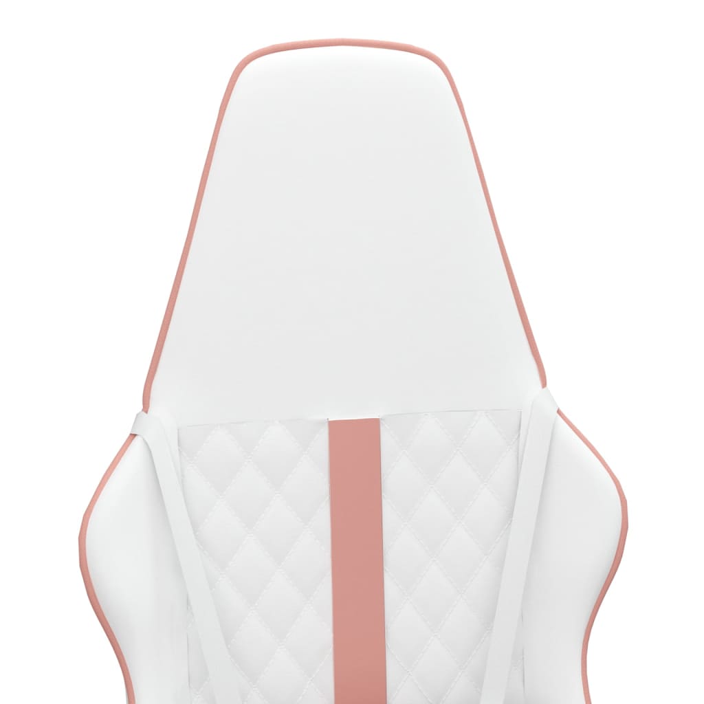 Sedia da Gaming Bianco e Rosa in Similpelle 3143795