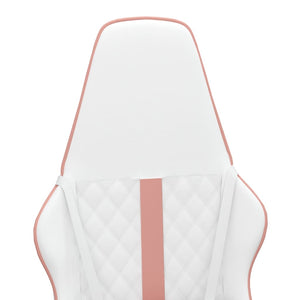 Sedia da Gaming Bianco e Rosa in Similpelle 3143795