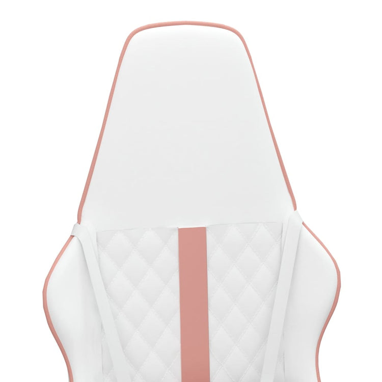 Sedia da Gaming Bianco e Rosa in Similpelle 3143795