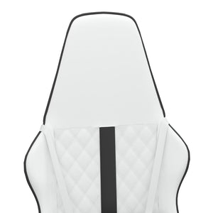 Sedia da Gaming Bianco e Nero in Similpelle 3143796