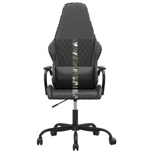 Sedia da Gaming Nero e Mimetico in Similpelle 3143797