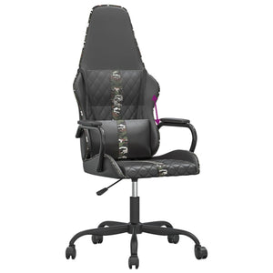 Sedia da Gaming Nero e Mimetico in Similpelle 3143797