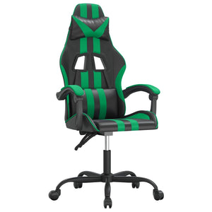 Sedia da Gaming Nera e Verde in Similpelle 3143821