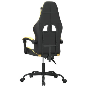 Sedia da Gaming Nera e Oro in Similpelle cod mxl 63060