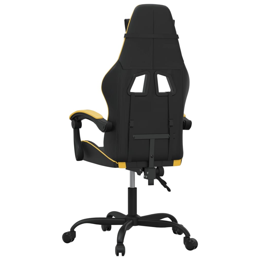 Sedia da Gaming Nera e Oro in Similpelle 3143892