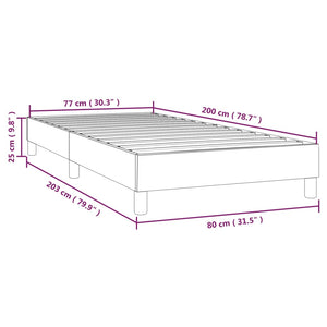 Giroletto a Molle Grigio Chiaro 80x200 cm in Tessuto 3120468