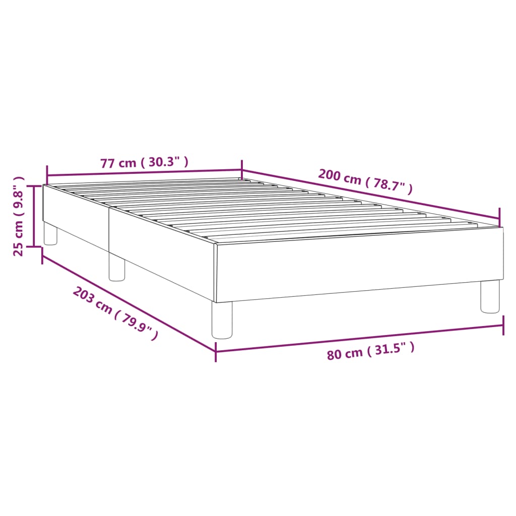 Giroletto a Molle Grigio Scuro 80x200 cm in Tessuto cod mxl 37841