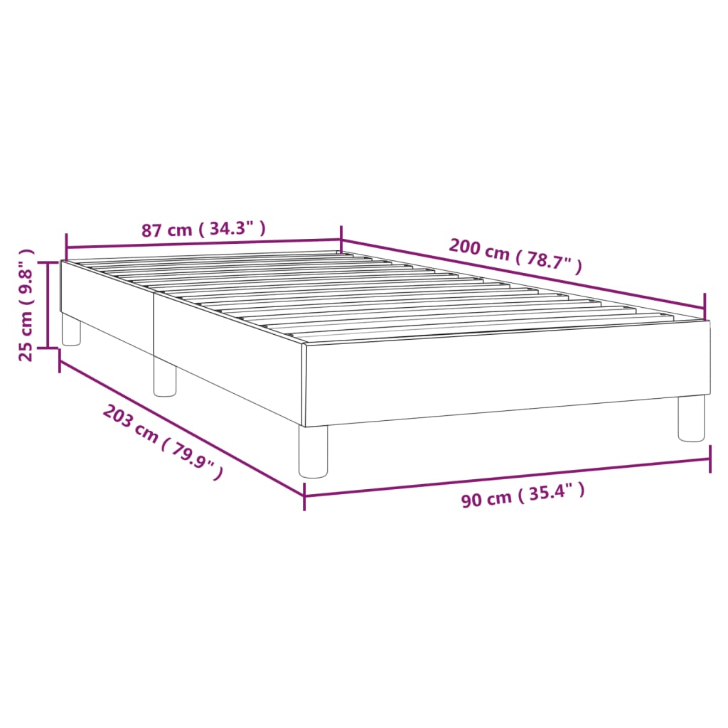 Giroletto a Molle Grigio Chiaro 90x200 cm in Tessuto cod mxl 65081