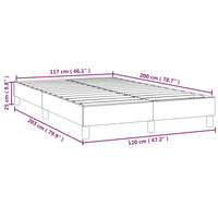 Giroletto a Molle Marrone Scuro 120x200 cm in Tessuto 3120503