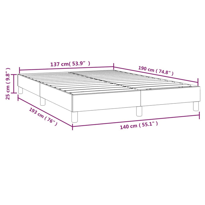 Giroletto a Molle Grigio Scuro 140x190 cm in Tessuto