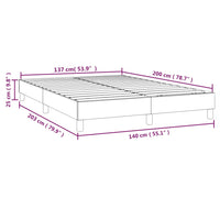 Giroletto senza Materasso Crema 140x200 cm in Tessuto 3120521