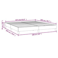 Giroletto a Molle Marrone Scuro 160x200 cm in Tessuto cod mxl 41212