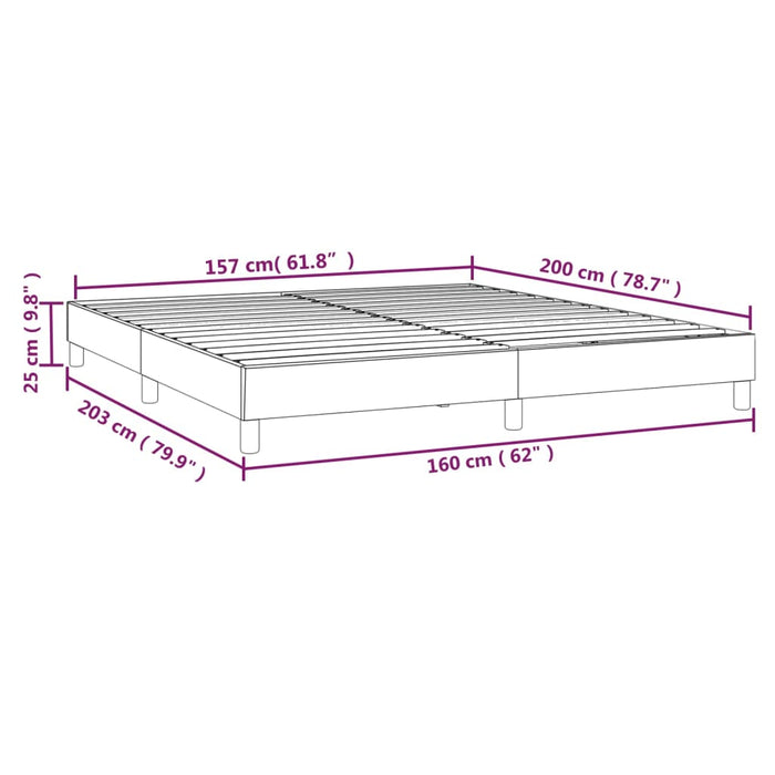 Giroletto a Molle Marrone Scuro 160x200 cm in Tessuto cod mxl 41212