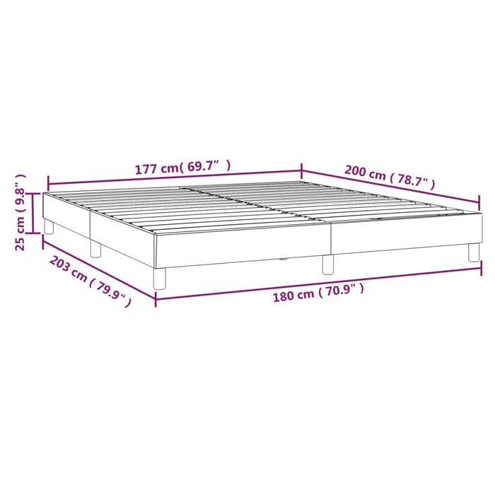 Giroletto a Molle Grigio Scuro 180x200 cm in Tessuto cod mxl 64263