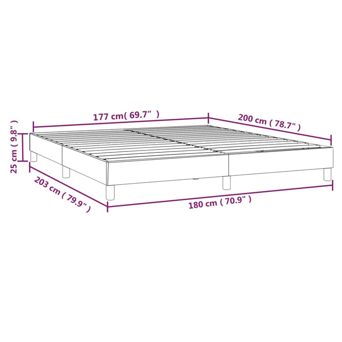 Giroletto a Molle Tortora 180x200 cm in Tessuto