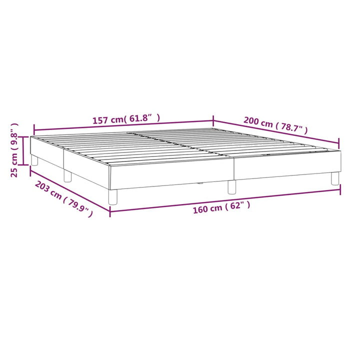 Giroletto a Molle Grigio Chiaro 160x200 cm in Tessuto 3120622