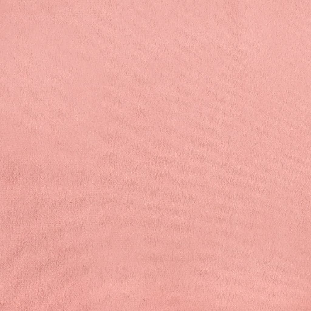 Giroletto a Molle Rosa 80x200 cm in Velluto 3120741