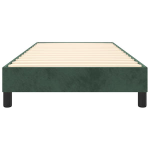 Giroletto a Molle Verde Scuro 90x200 cm in Velluto 3120751