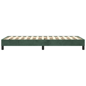 Giroletto a Molle Verde Scuro 90x200 cm in Velluto 3120751