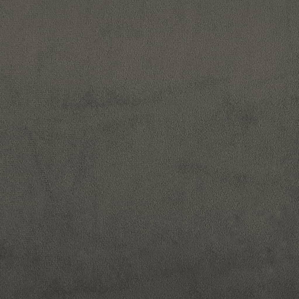 Giroletto a Molle Grigio Scuro 100x200 cm in Velluto 3120755