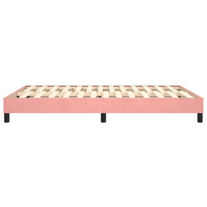 Giroletto a Molle Rosa 140x190 cm in Velluto 3120771