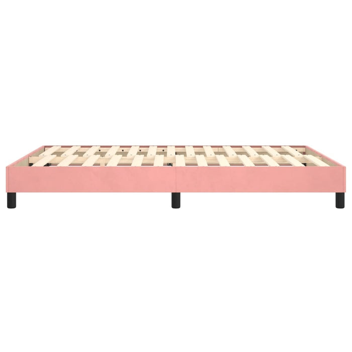 Giroletto a Molle Rosa 140x190 cm in Velluto 3120771