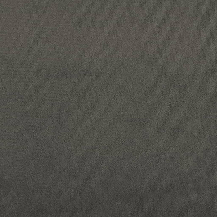 Giroletto a Molle Grigio Scuro 140x200 cm in Velluto 3120773