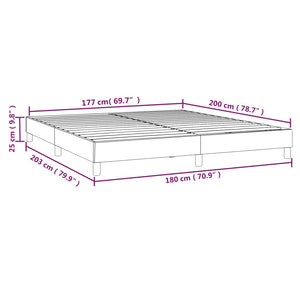 Giroletto a Molle Grigio Chiaro 180x200 cm in Velluto