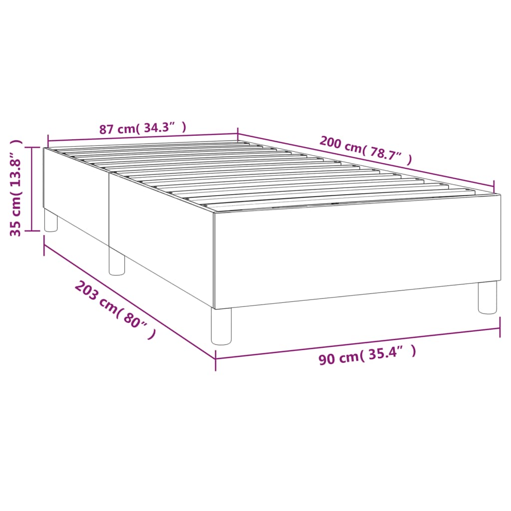 Giroletto a Molle Grigio Chiaro 90x200 cm in Tessuto cod mxl 41800