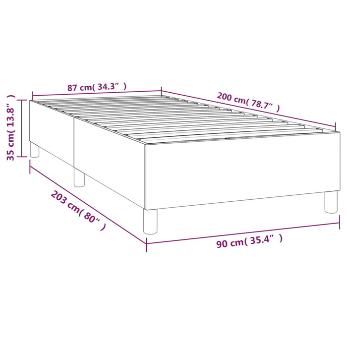 Giroletto a Molle Grigio Chiaro 90x200 cm in Tessuto cod mxl 41800