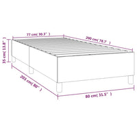 Giroletto a Molle Tortora 80x200 cm in Tessuto 3120917