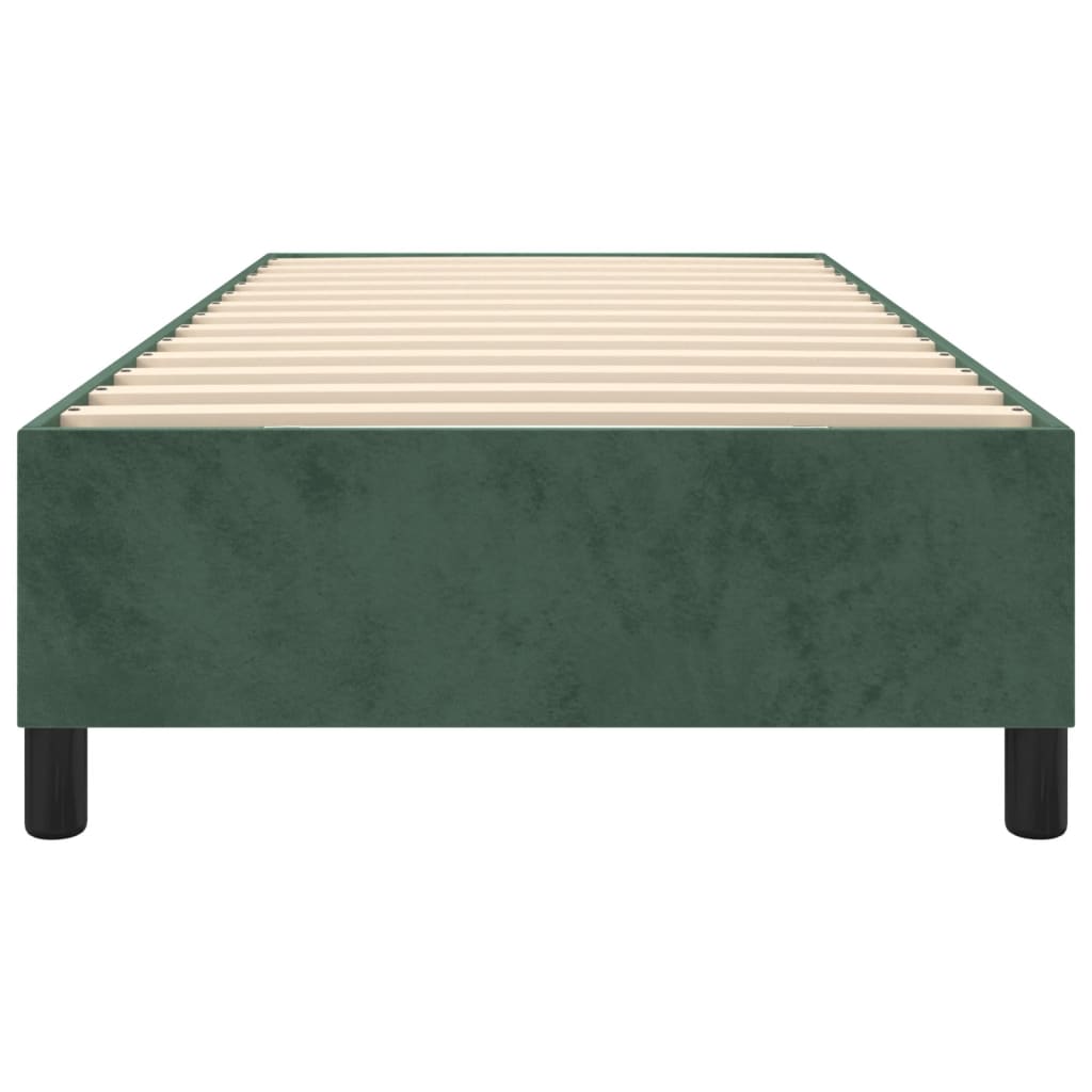 Giroletto a Molle Verde Scuro 90x200 cm in Velluto 3121099