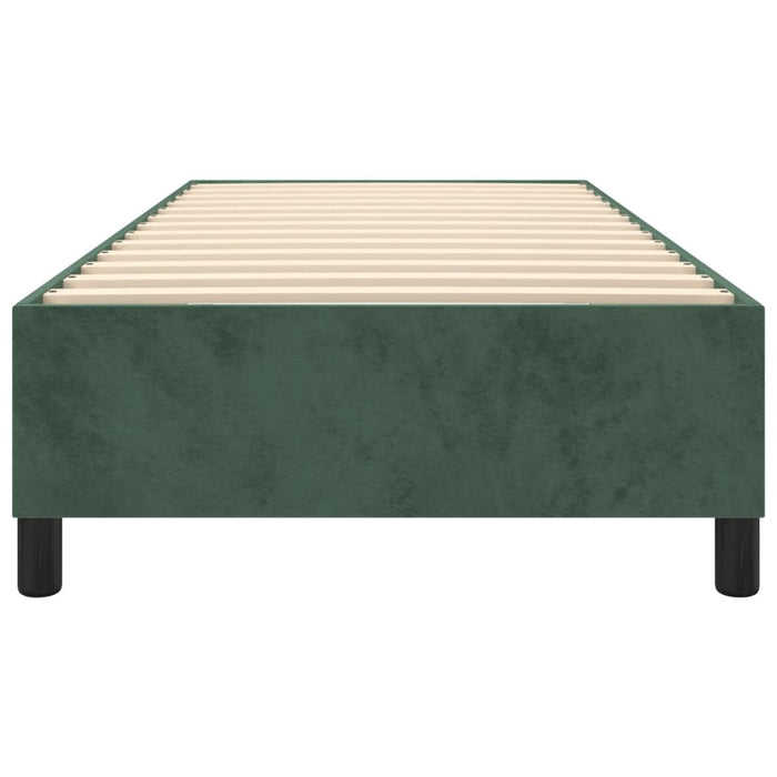 Giroletto a Molle Verde Scuro 90x200 cm in Velluto 3121099