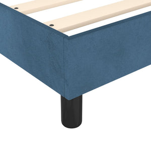 Giroletto senza Materasso Blu Scuro 100x200 cm in Velluto 3121106