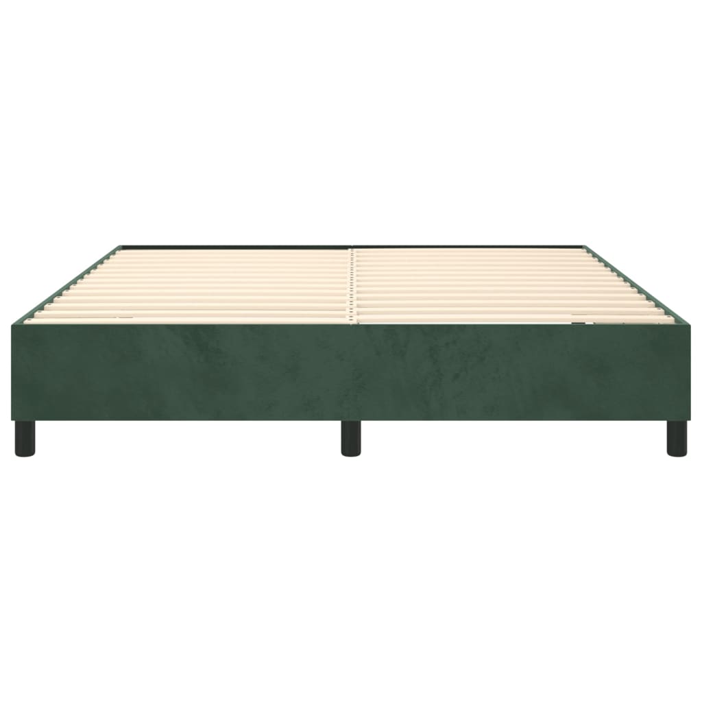 Giroletto a Molle Verde Scuro 180x200 cm in Velluto 3121135