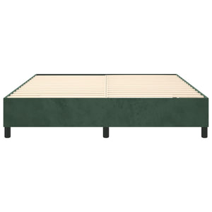 Giroletto a Molle Verde Scuro 180x200 cm in Velluto 3121135