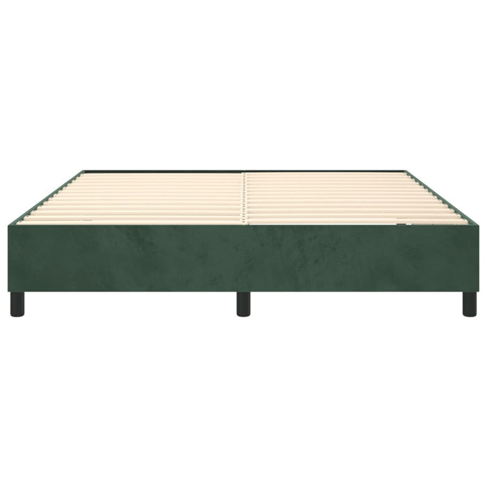 Giroletto a Molle Verde Scuro 180x200 cm in Velluto 3121135