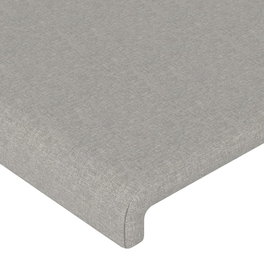 Testiere 2 pz Grigio Chiaro 100x5x78/88 cm in Tessuto cod mxl 52344