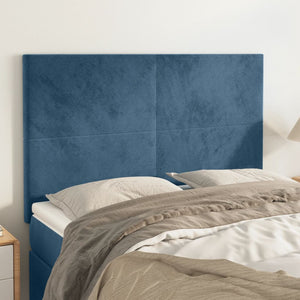 Testiere 4 pz Blu Scuro 72x5x78/88 cm in Velluto cod mxl 50304