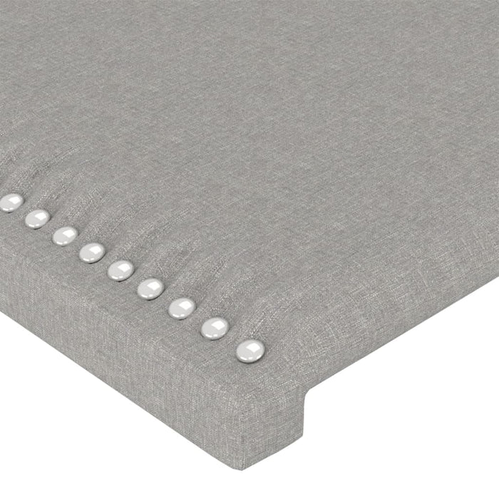 Testiere 2 pz Grigio Chiaro 100x5x78/88 cm in Tessuto 3116182