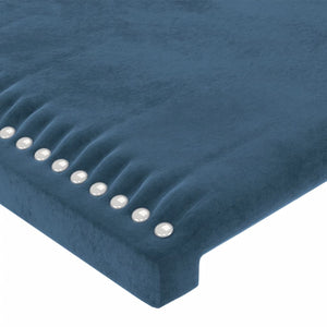 Testiere 4 pz Blu Scuro 72x5x78/88 cm in Velluto cod mxl 49121