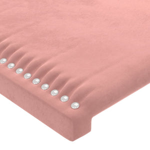 Testiere 4 pz Rosa 100x5x78/88 cm in Velluto cod mxl 49155