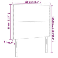 Testiere 2 pz Biancho 100x5x78/88 cm in Similpelle cod mxl 52604