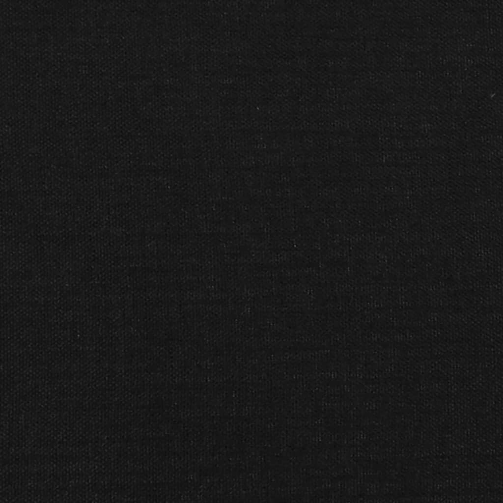 Testiere 2 pz Nero 100x5x78/88 cm in Tessuto 3116324