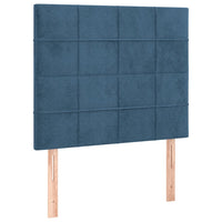 Testiera 2 pz Blu Scuro 80x5x78/88 cm in Velluto cod mxl 51842